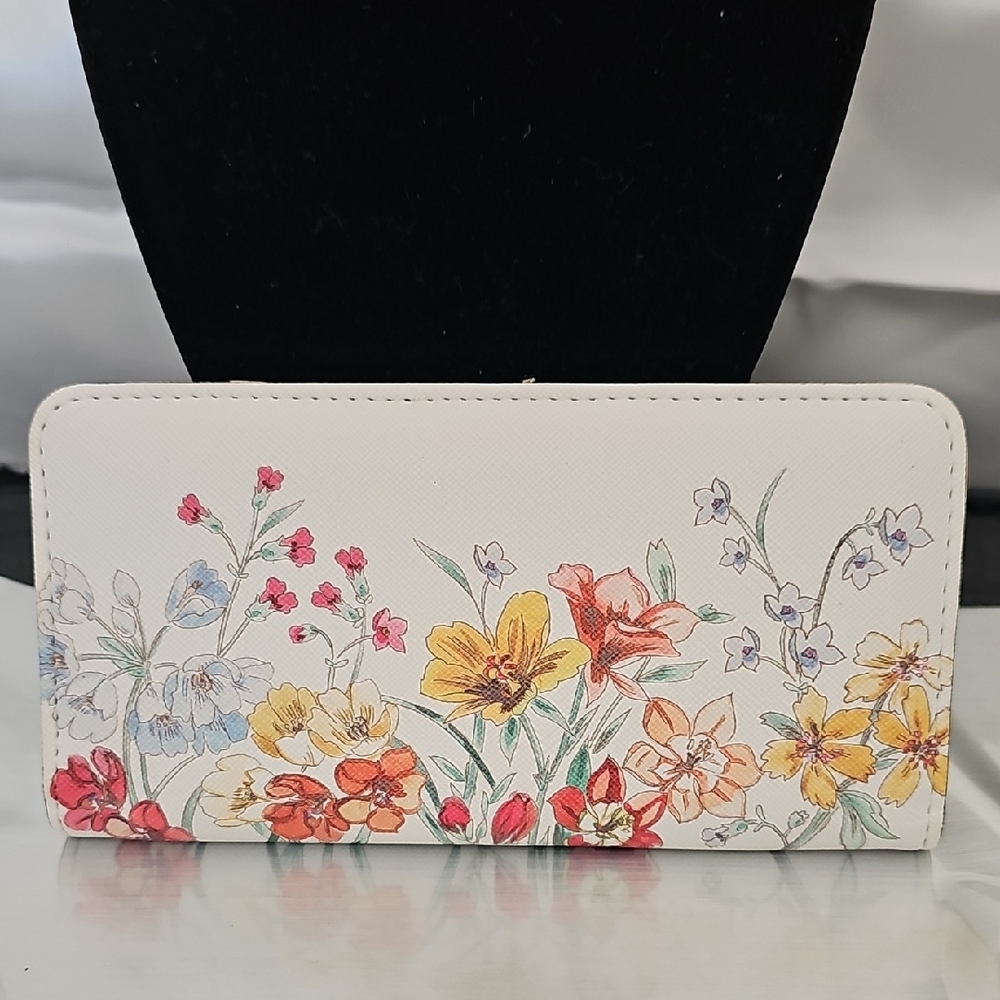 Floral Safe Keeper Wallet with Colorful Design